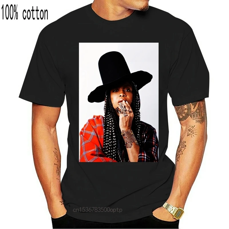 

Футболка Erykah Badu, американский писатель singersong, бесплатная доставка