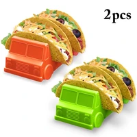 2 pcsset taco holder mexican pizza roll shelf creative car shaped taco rack taco grill holder baking tool kitchen pie tools