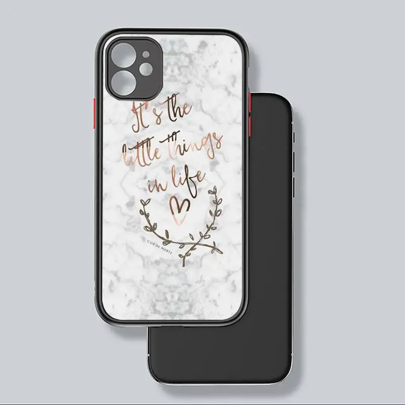 

Make it happen marble Phone Case For iphone 12 11 8 7 plus mini x xs xr pro max matte transparent cover