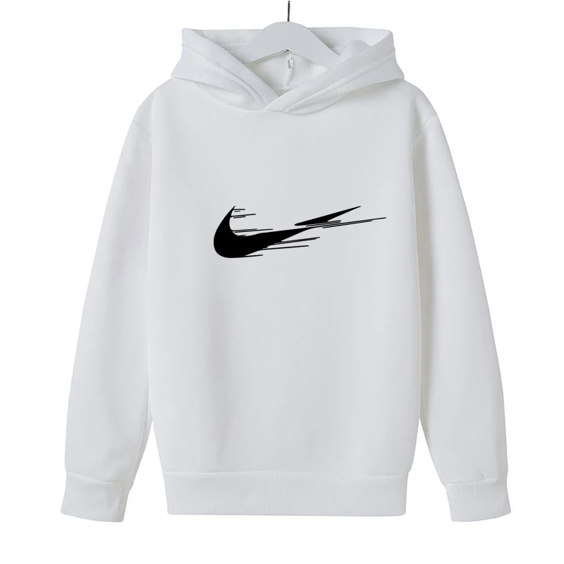 

Kids Boys Girls Clothes Hooded Brand printing Solid Plain Hoodie Children's Pullover Tops Autumn Early Winter Hoodies Coat