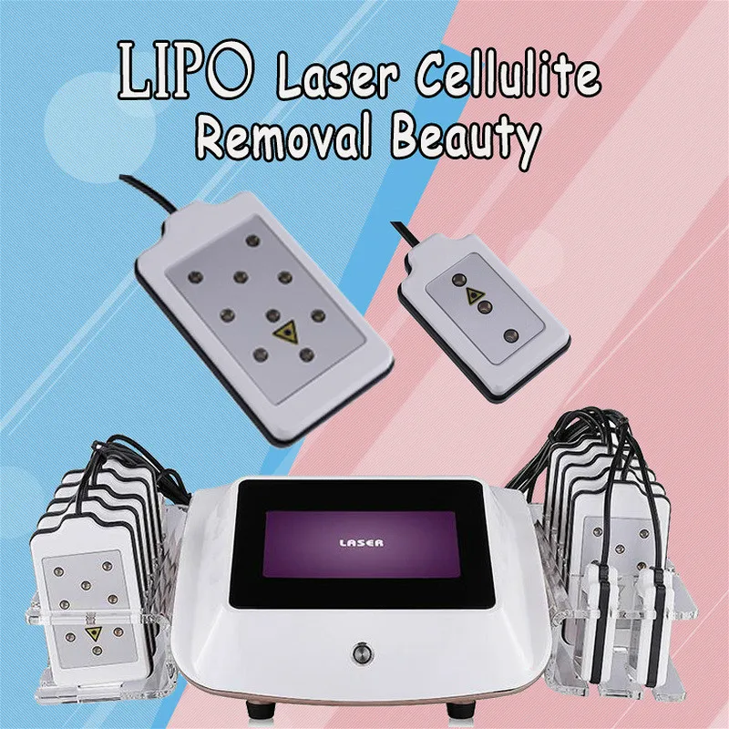 

Portable 130mw Lipo Laser Lipolaser 12 Pads Laser 96 PcsLipolysis Body Slimming Fat Burning Beauty Machine On Sale