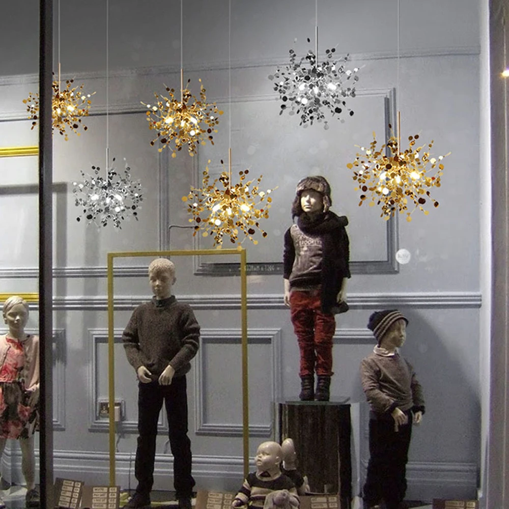 Современные Люстры Нержавеющая сталь лампа AC110V 220V Обеденная светодиодный