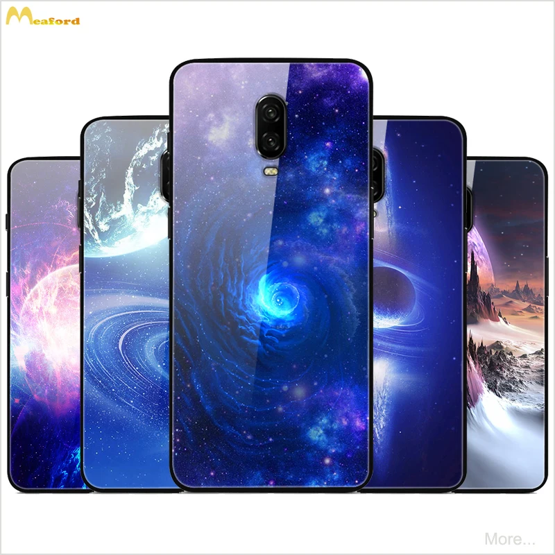 Чехол Oneplus6T с закаленным стеклом чехол для телефона Oneplus 6 t Etui мягкий силиконовый