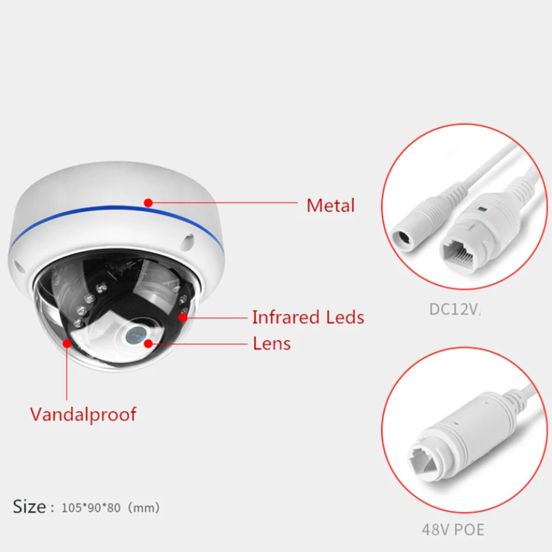 SUCAM Home Security IP Camera 2MP ONVIF P2P Shop Factory Video Surveillance CCTV Outdoor 2.8mm 3.6mm Lens Infrared | Безопасность и