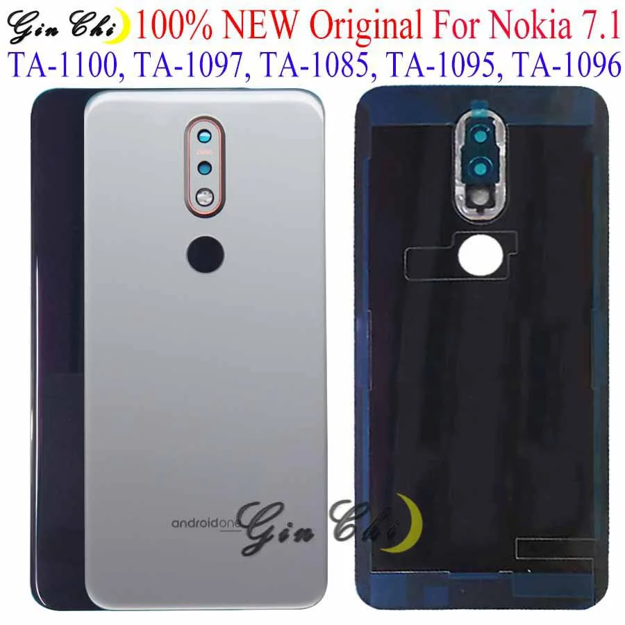 Оригинальная крышка аккумулятора для Nokia 7 1 задняя с объективом камеры запасные