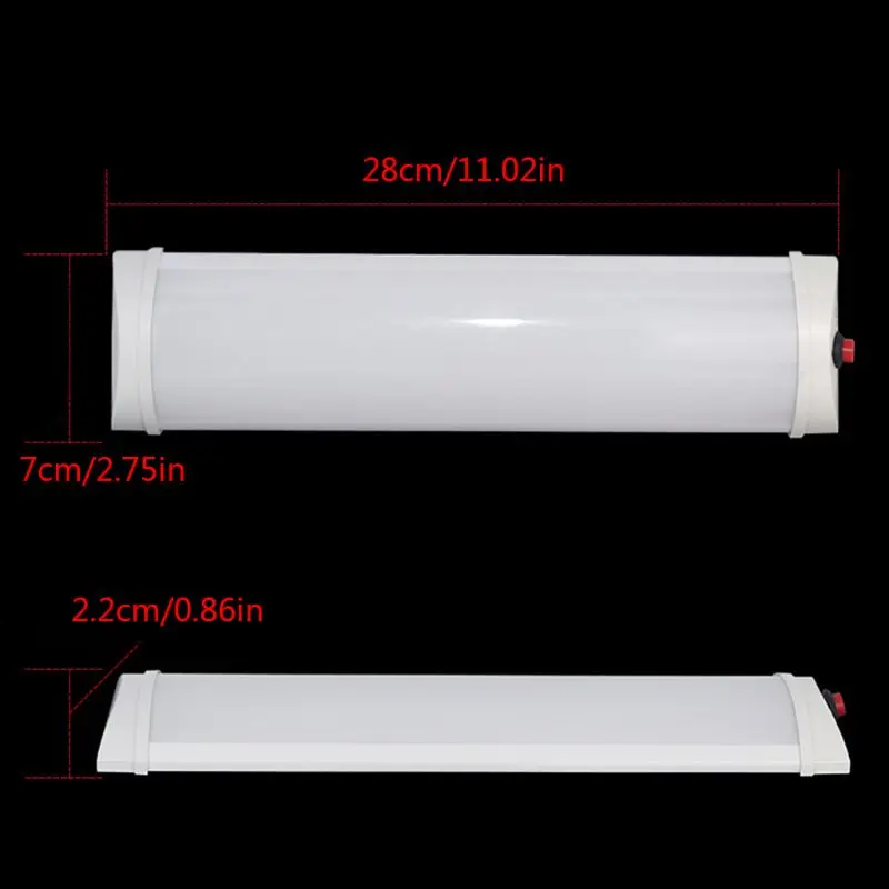 

Car Interior Led Light Bar 10W 72 LED White Light Tube with Switch for Truck