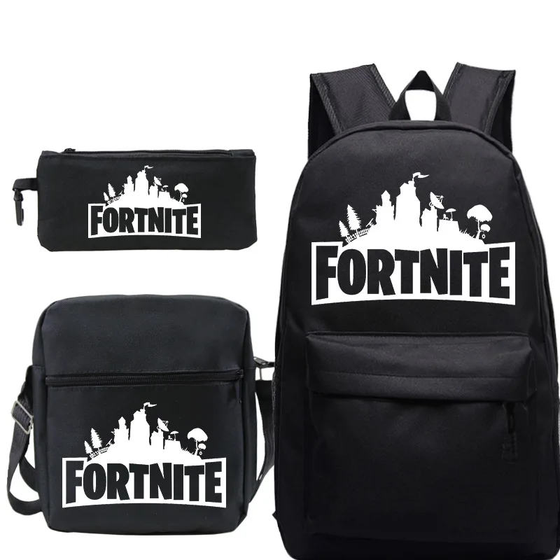 Игровой набор из 3 предметов рюкзак Fortnite школьные ранцы для студентов маленькая