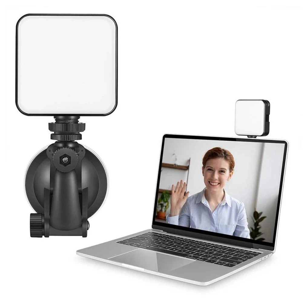 

Video Live Stream Light 2500K-6500K 5W Round LED Lamp For Smartphone Tablet Laptop Mini Vlog Fill Light For Selfie Video Meeting