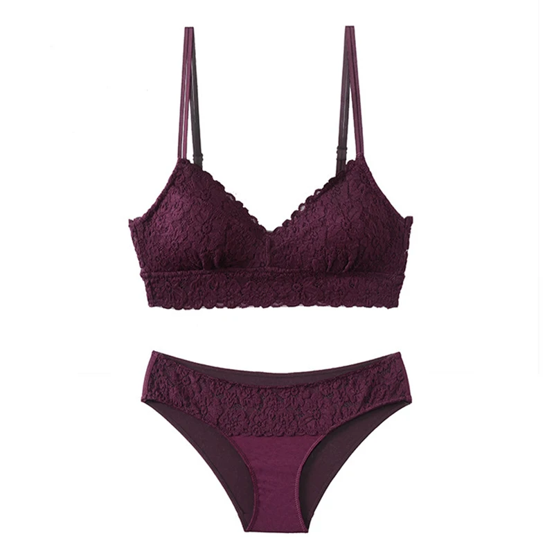 Кружевной бюстгальтер с цветочной вышивкой и съемной подкладкой хлопковый