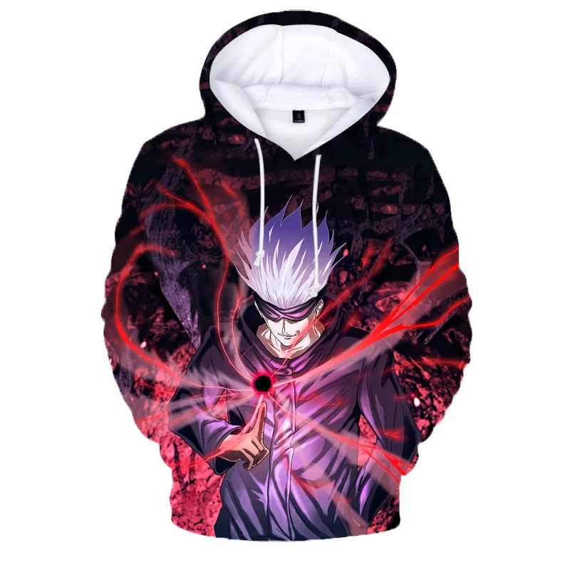 

2021 Japanese Kawaii Cartoon Jujutsu Kaisen 3D Printed Hoodie Sweatshirt Men / Women Pullovers Unisex Fashion Harajuku Hoody