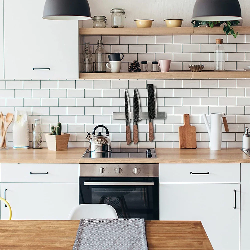 Магнитный держатель для ножей 30 см клейкая лента 3 м многофункциональный