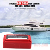 300a 48v new red bus bar durabe detachable m8 box high current red shell busbar case barrier free wiring supplies drop shipping