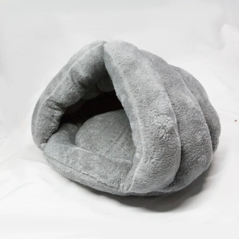 5 Colors Soft Fleece Winter Warm Pet Dog Bed 2 Different Sizes Hand Wash Small Cat Sleeping Bag Puppy Caved | Дом и сад