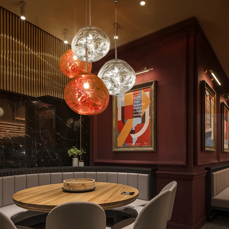 

Nordic Decor Party Lava LED Pendant Lights Modern PVC Light Indoor Restaurant Living Room Lamp Loft Cafe Hanging Lights