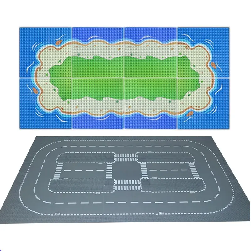Базовая плита цветная для городской дороги улицы реки песчаного пляжа островка