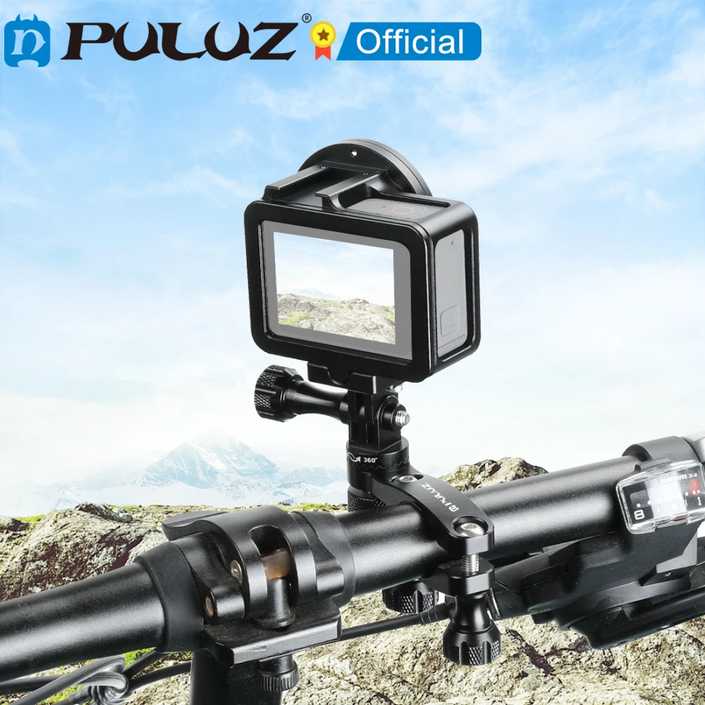 Велосипедный адаптер PULUZ с вращением на 360 градусов алюминиевый для руля