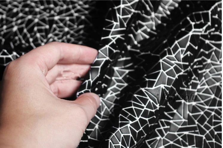 Трехмерная текстура моделирующая креативная ткань модный геометрический