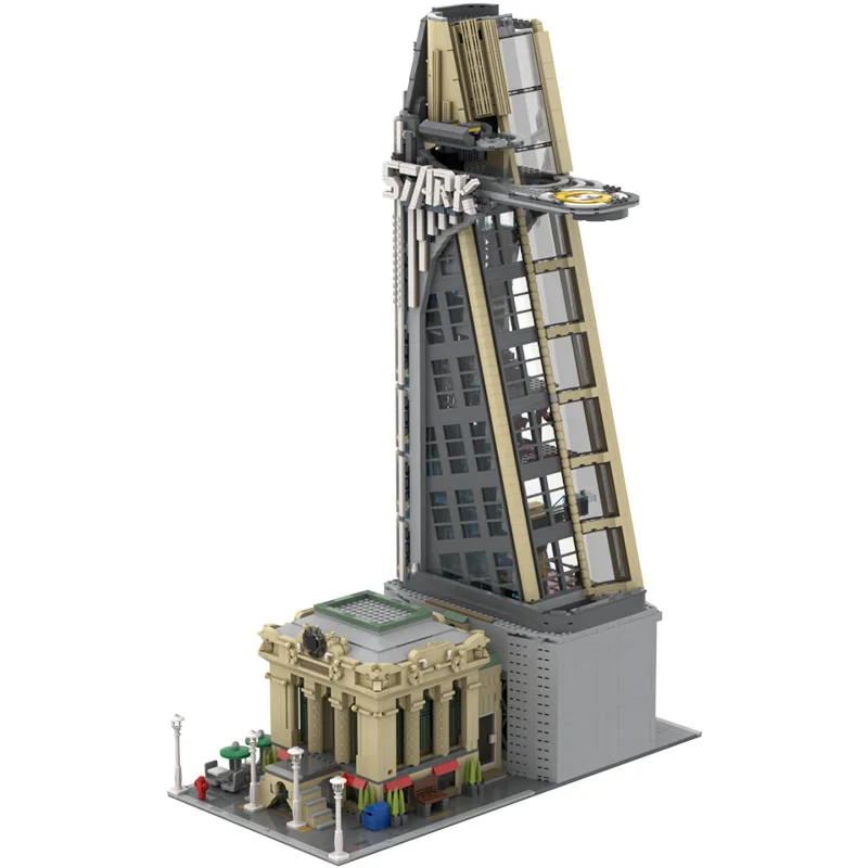 

MOC Classic Monument Lab Tower Ironman Fit Figures Building Block Brick DIY Endgame Christmas Gift Birthday