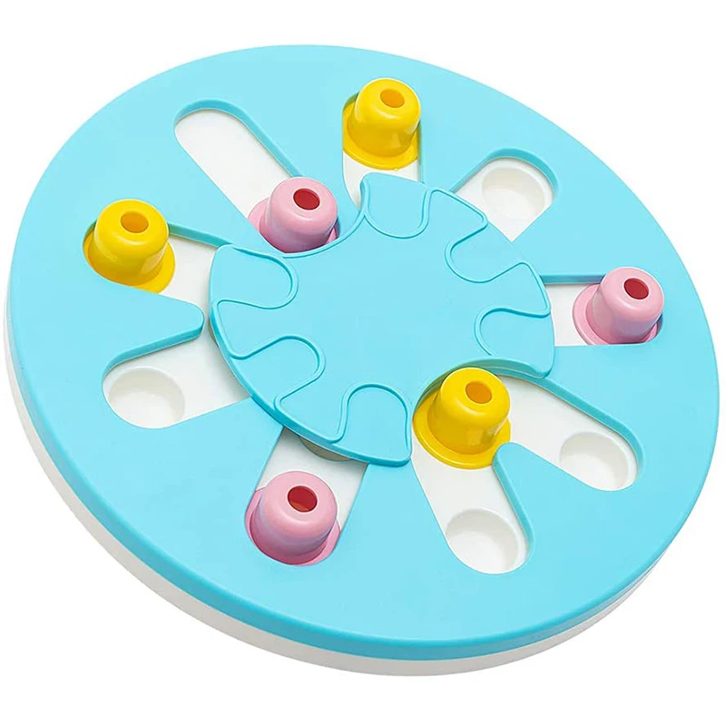 

Increase IQ Dog Puzzle Toys Slow Dispensing Feeder Pet Cat Puppy Training Feeding Interactive Games Food Dispenser Small Dog Toy