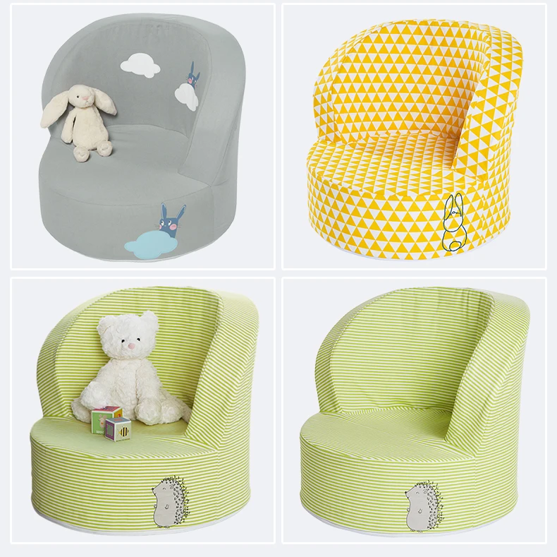 Детский диван для мальчиков и девочек с милым мультипликационным принтом