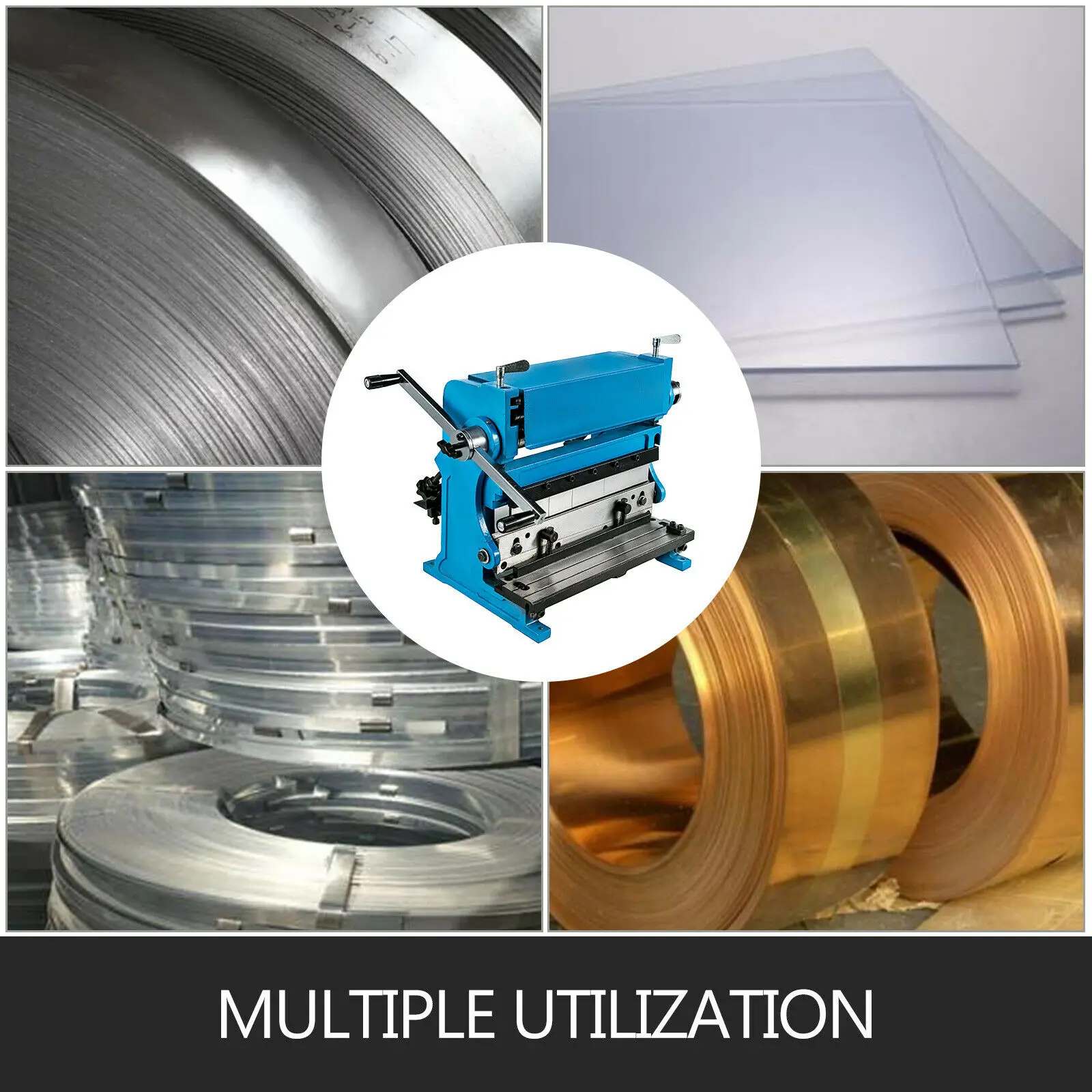 Sheet Metal Brake Shear Press 3-in-1 12-inch Machine Shears and Slip Roll for Bending Rolling | Инструменты