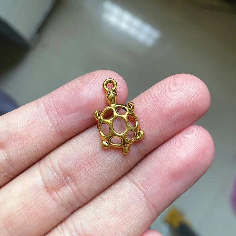 Подвески-Черепашки тибетские, для браслетов, сережек, 10 шт., 31x17 мм