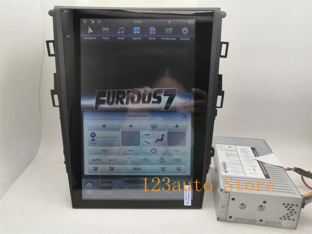 12,1 ''вертикальный экран Tesla стиль Android 8,1 автомобильный DVD gps плеер NAVI для Ford Mondeo Fusion MK5 2013- радио PX6 carplay