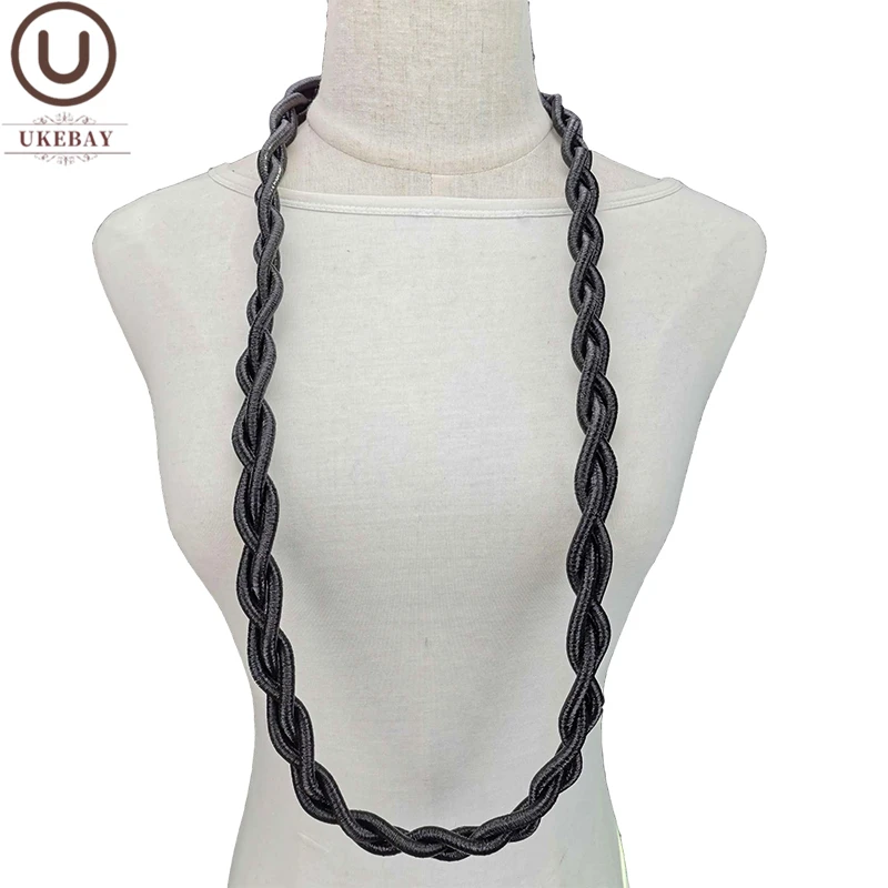 

UKEBAY New Handmade Metal Necklace Women Choker Necklaces Black Luxury Jewelry Designer Gothic Style Chain Wedding Party Jewelry