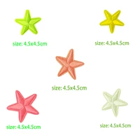 white pink green yellow stars icon embroidered applique patches for clothes stickers diy iron on badges on the backpack