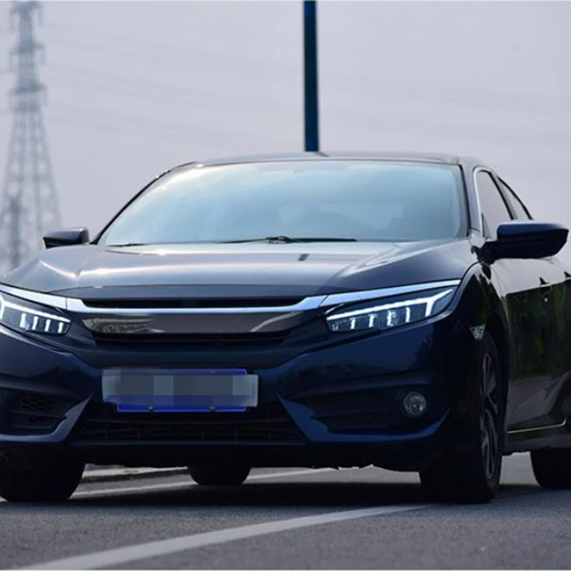 VLAND автомобильный Стайлинг Головной фонарь для Civic светодиодный 2014 2019 с