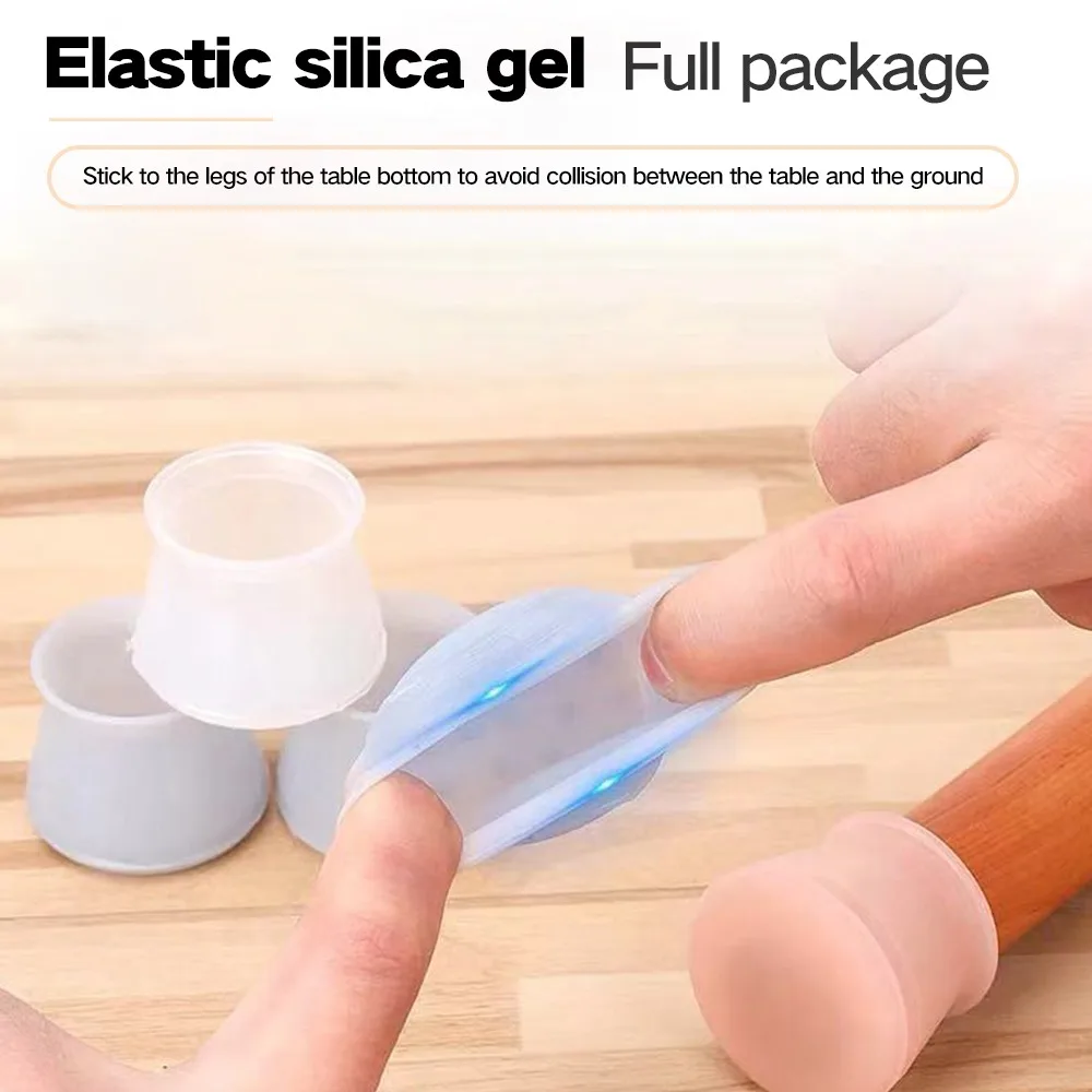 Силиконовые стул чайный столик закрывающий стопы мебель протектор для ног: