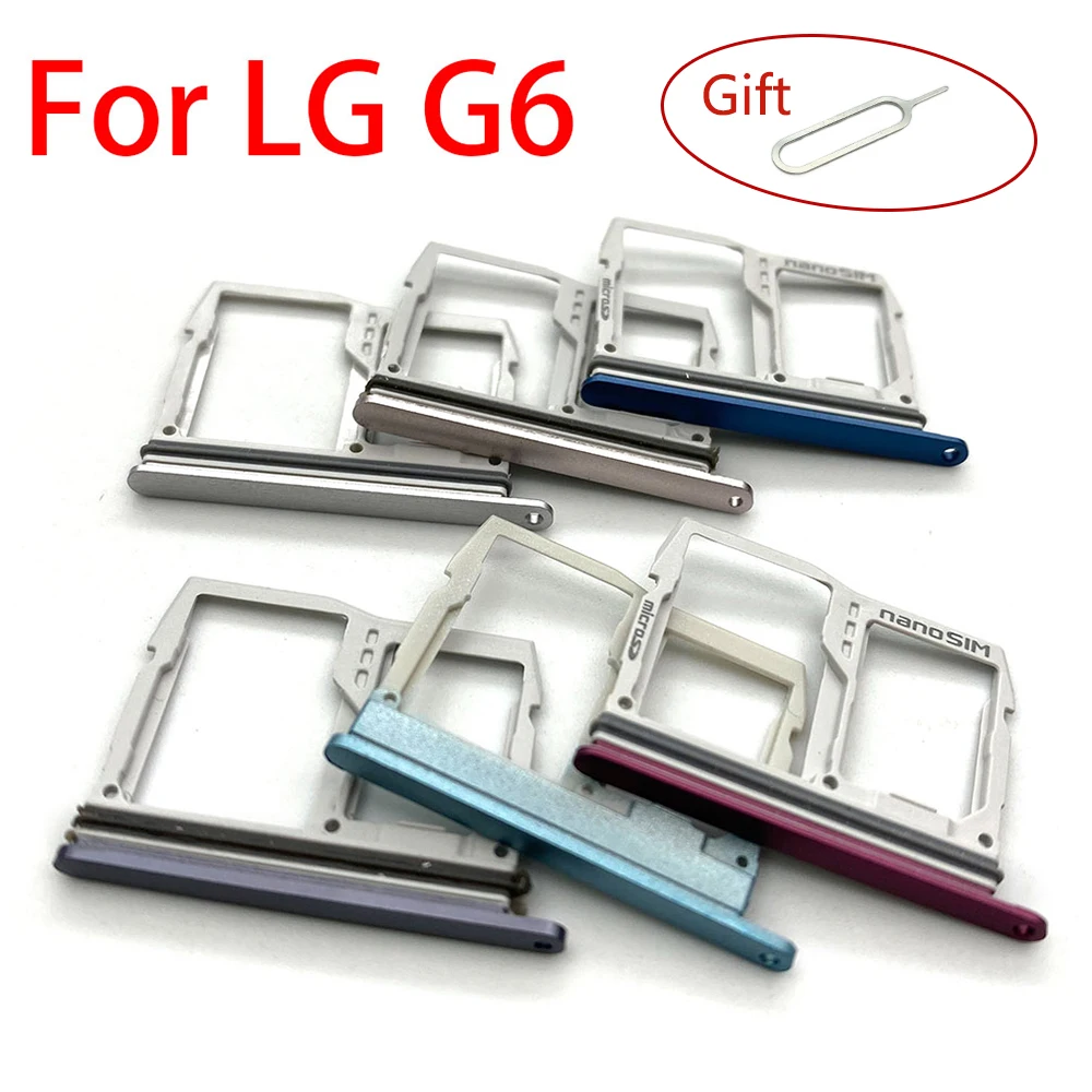 Микро SD карта Sim держатель адаптер для LG G6 SIM лоток Слот Корпус Замена|Корпусы и