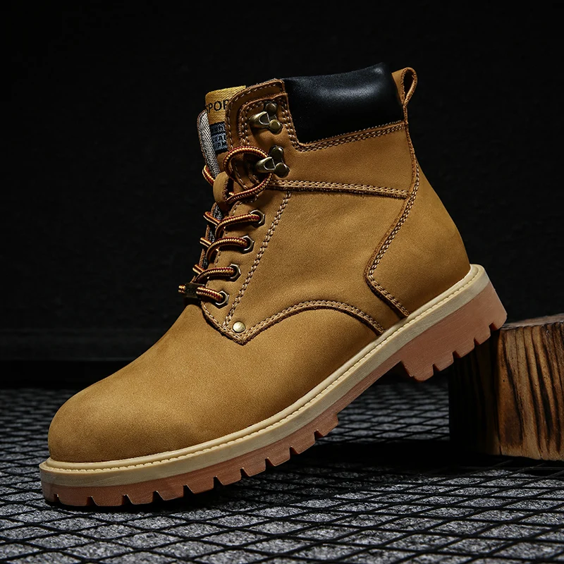 

High Top Shoes Men Hightop Sneakers Men Casual Shoes Fashion High Top Mens Causal Men's Black Sport Shoe Man Leather