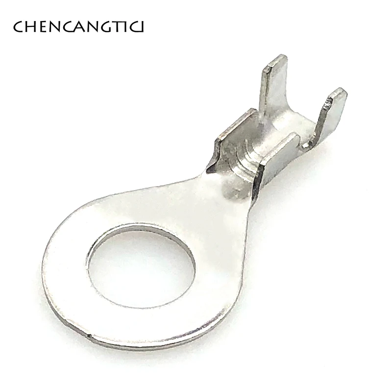 20 pcs of DJ431-6B 20 шт./шт. Авто соединения провода кольцо Круглый терминал обжимной свободные шпильки клеммы tab медь открытие нос конец - Цвет: 20 pcs of DJ431-6B