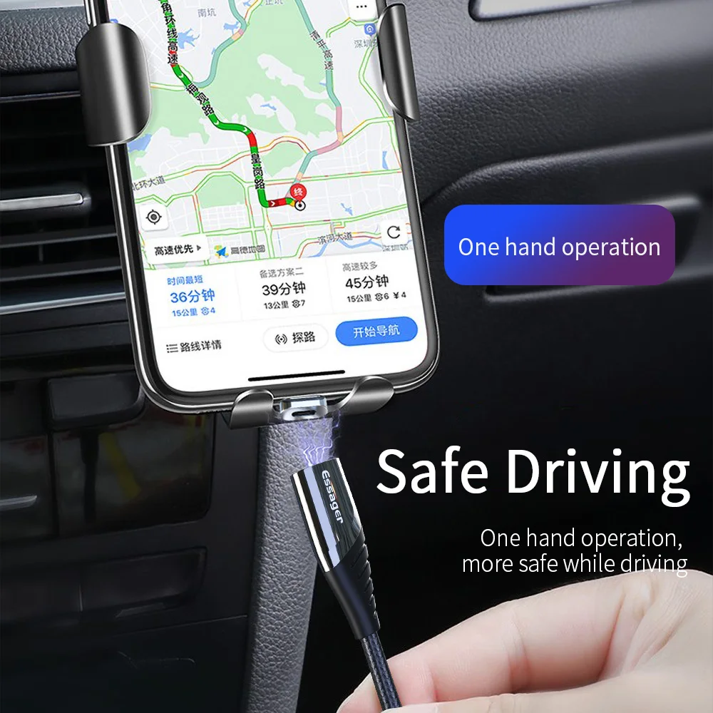Кабель для зарядки с магнитным коннектором microUSB/Lihtning/USB type C 1м/2м поддержка