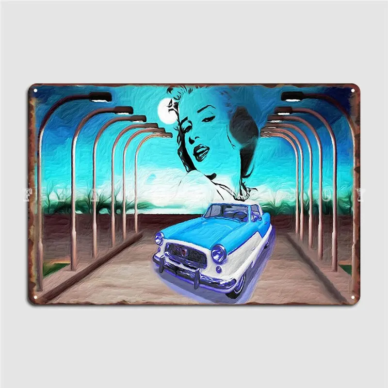 

Синий металлический знак Caddy, жестяной плакат для кинотеатра, гаража