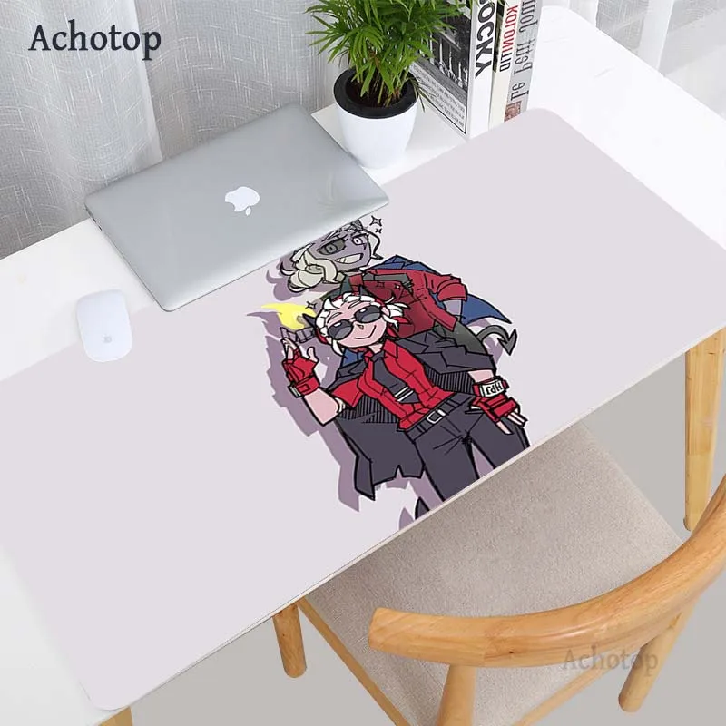 

Gaming Mouse Pad Large Mouse Pad Big Mouse Mat Computer Mousepad Carved Helltaker Mause Pad Desktop Keyboard Desk Mats Cushion