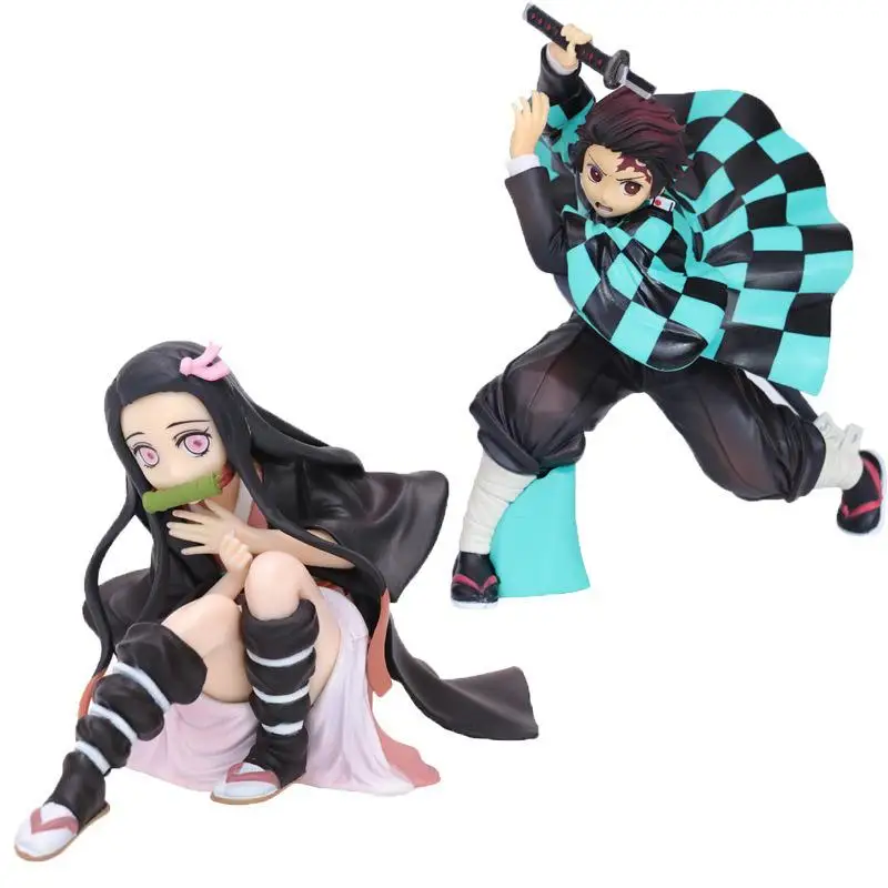 Фигурки аниме Kimetsu No Yaiba танджиро незуко зенитсу ПВХ клинок дьявола Коллекционная