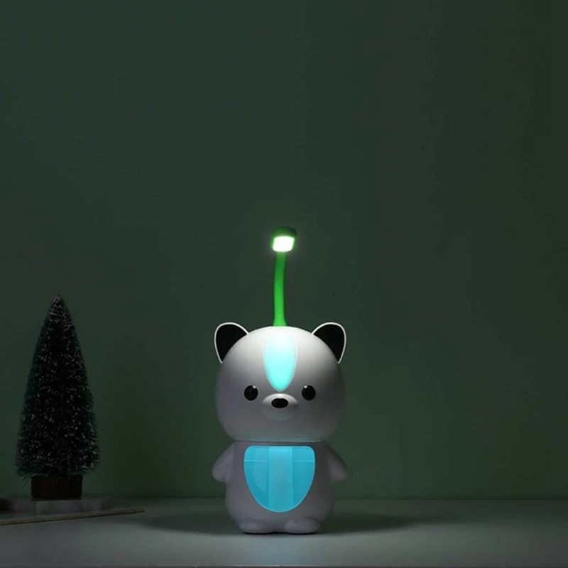 USB мультяшный медведь увлажнитель воздуха Цветной СВЕТОДИОДНЫЙ ночник