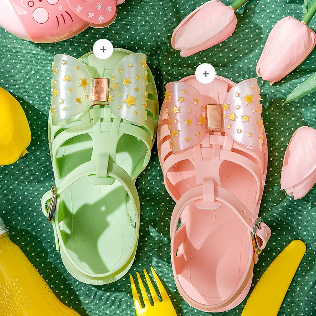 

2021 Kids Sandals Baby Girls Toddler Soft Non-slip Princess Shoes Candy Jelly Beach Shoes Boys Casual Roman Slippers
