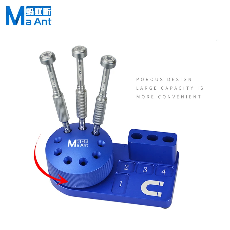 new ma ant multi function screwdriver holder tool for mobile phone repair storage componentfinishing parts desktop storage rack free global shipping