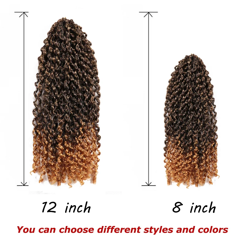 Женские кудрявые косички Hair Nest Marlybob Crochet Short Passion Twist Kinky Curly Braids Jerry.