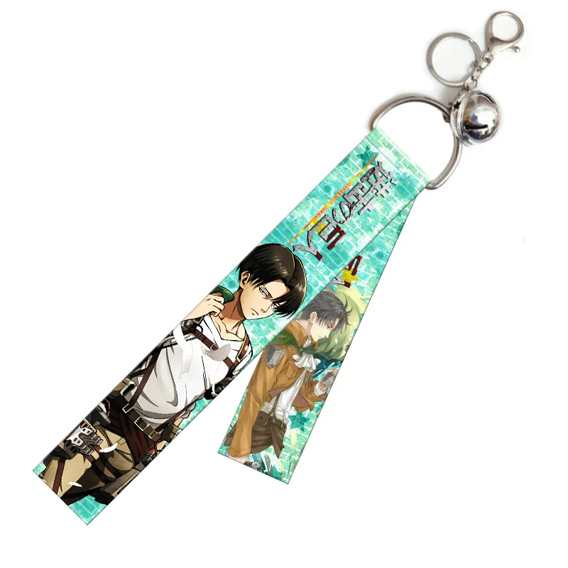 1pc Attack on Titan Two Sided Cloth Keychain Cosplay Anime Pendant Keyring Key Chains | Украшения и аксессуары