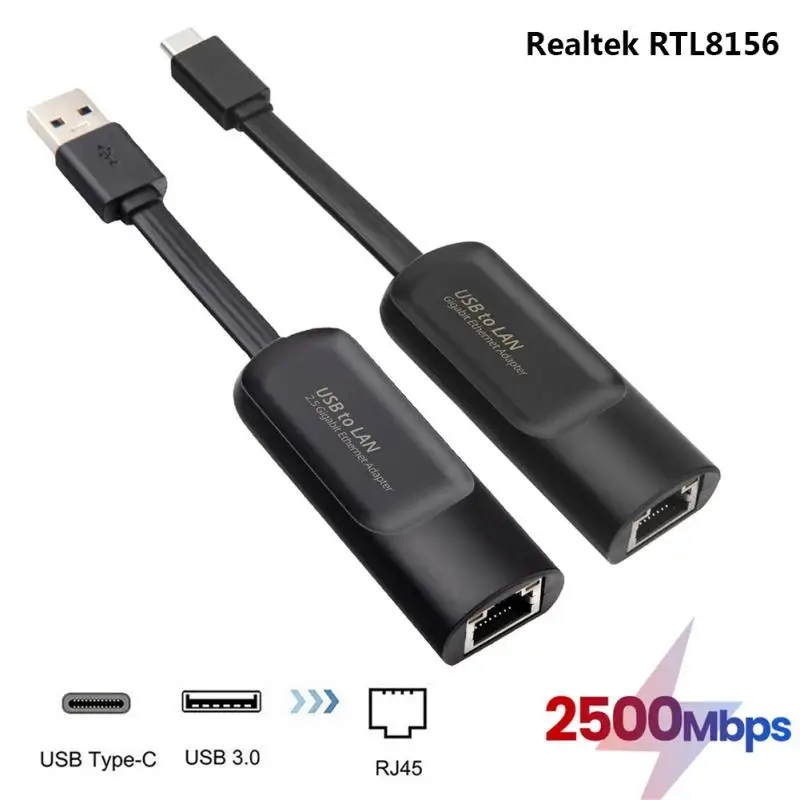 

Внешняя Проводная сетевая карта 2500 Мбит/с USB C 2,5G Тип C к RJ45 конвертер Ethernet Lan адаптер концентратор для MacBook Ethernet