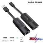 Внешняя Проводная сетевая карта 2500 Мбитс USB C 2,5G Тип C к RJ45 конвертер Ethernet Lan адаптер концентратор для MacBook Ethernet