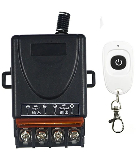 AC 110V 220 V 1CH 1 CH Wireless RF Remote Control Light Switch 10A Relay Output Radio Receiver Module+one-button Transmitter |