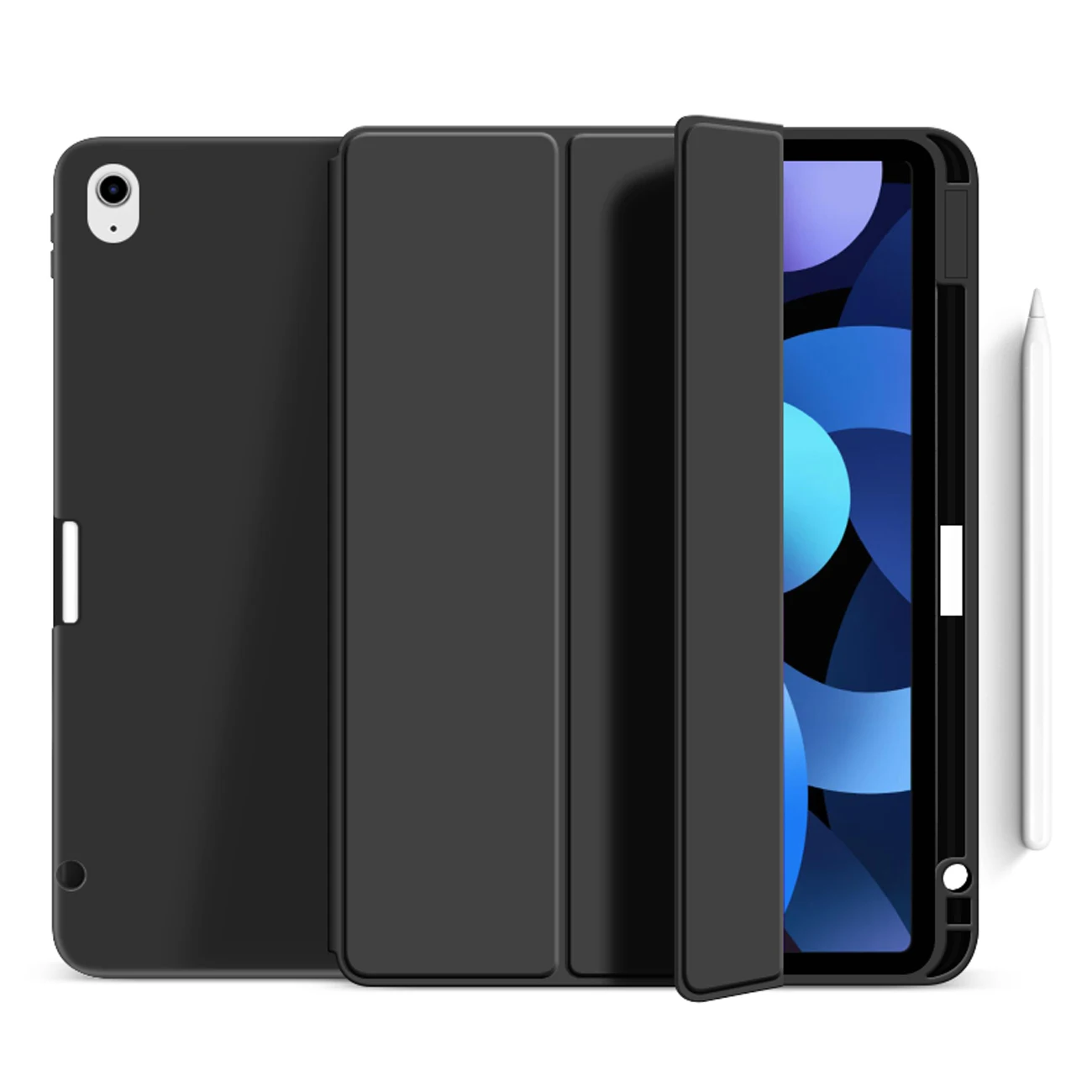 

RBP Ipad Air 10.9 inch Case for 2020 with Pencil Holder Auto Sleep/Wake Trifold Stand Smart Case for iPad 4th Generation Case