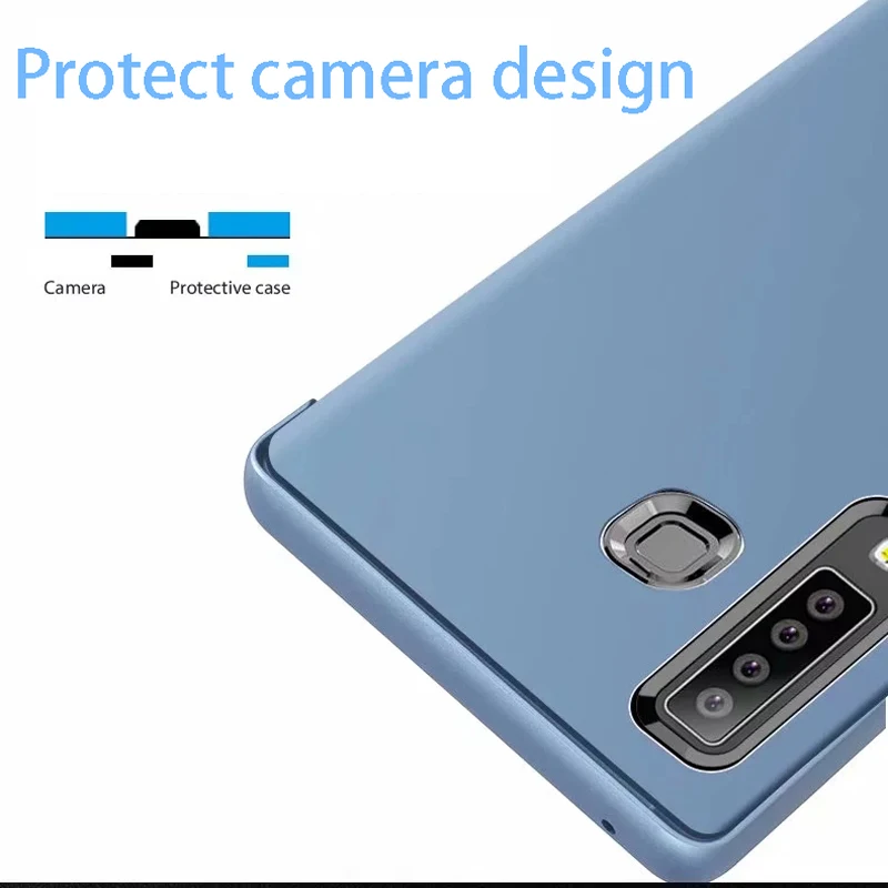 Smart Mirror Flip Case For Samsung Galaxy S10 Lite S9 S8 S7 Edge A8 A9 A7 A5 A6 Plus 2018 A10 A20 A30 A40 A50 A80 A90 A70 Cover |