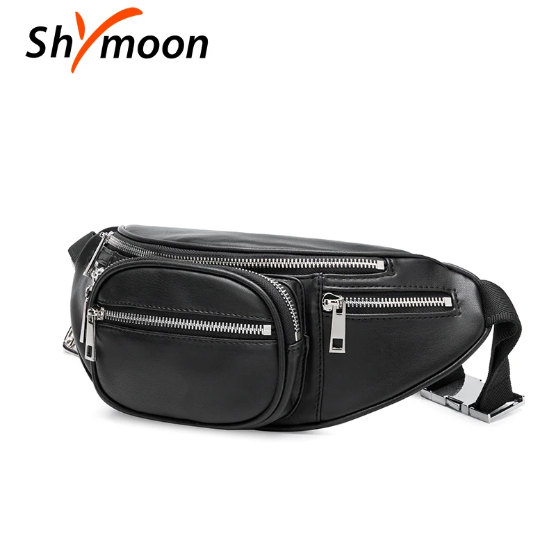 SHYMOON Женские поясные сумки роскошные брендовые дизайнерские модные кожаные