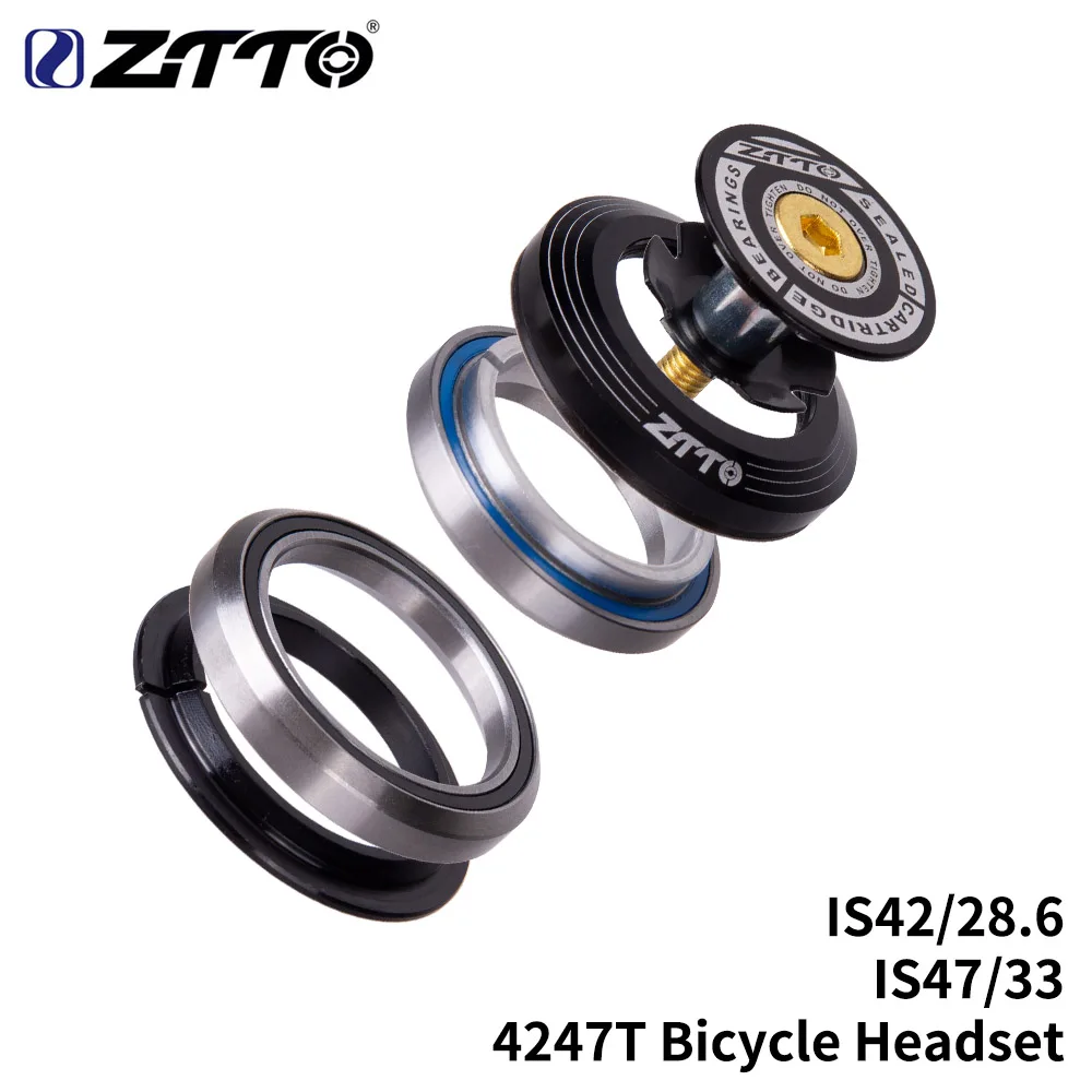 ZTTO 4247T велосипедный подшипник гарнитура 42 мм 47 1 1/8 " 1/4" 25 дюймов 33 коническая